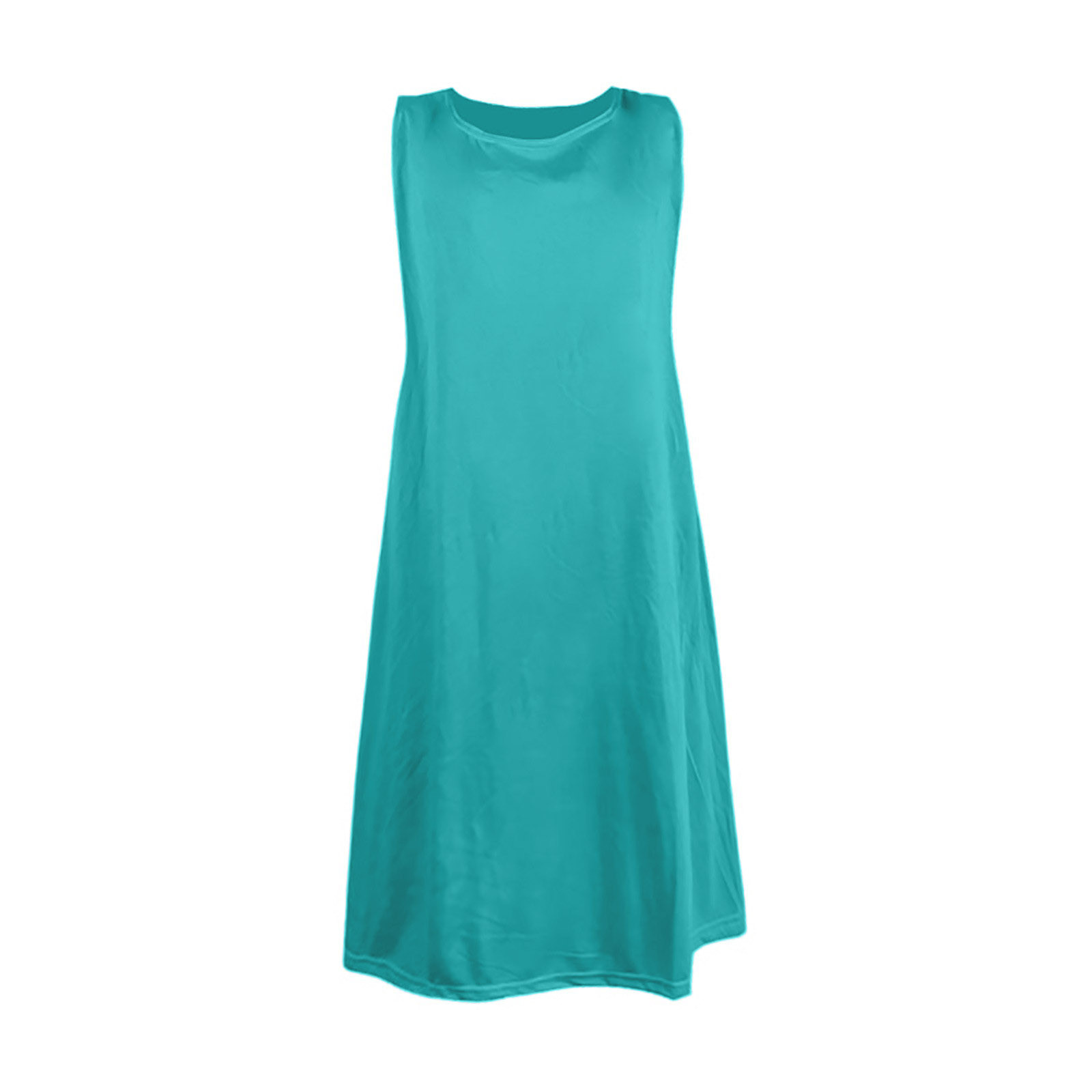 thumbnail image 4 of Vestido holgado sin puños para mujer - Mezcla de poliéster y spandex, cuello en V con estampado floral y abertura lateral, vestido largo informal para verano/oficina/vacaciones, 4 of 4